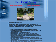 Tablet Screenshot of eastcoastpaving.net
